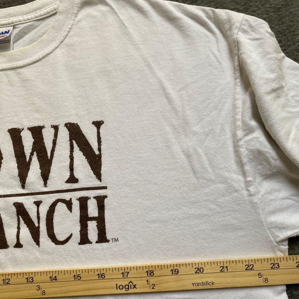 THRASHED Town Branch Bourbon T-Shirt Mens XL White Gildan Cotton Distillery Tee - Picture 6 of 9